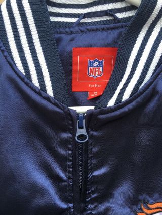 Womens NFL Denver Broncos Bedazzled Zip Up Jacket Size Medium 2