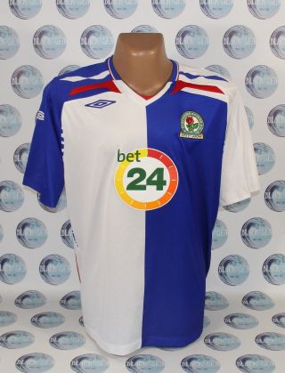 Blackburn Rovers 2007 2008 Home Football Soccer Shirt Jersey Trikot Umbro Xl