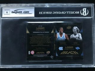 2011 - 12 Exquisite Basketball Michael Jordan/Larry Bird Auto Patch Dual 2/25 2