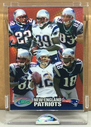 2007 Etopps In Hand Tom Brady Randy Moss Wes Welker England Patriots 225/999