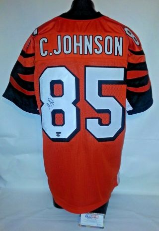 Chad Johnson Signed Autographed Orange Jersey Cincinnati Bengals Tristar 5090080