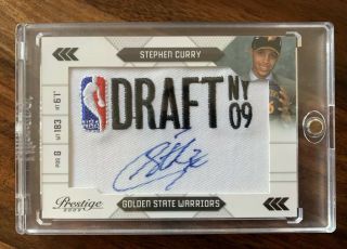 2009 - 10 Prestige Stephen Curry Autograph Rookie Card Auto Rc/125 - Warriors - Mvp