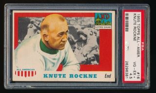1955 Topps All American Knute Rockne Psa 4.  5 Notre Dame 16 7717