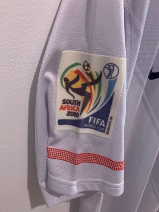 2010 World Cup USA Landon Donovan Soccer Away Jersey Shirt USMNT Large w Patch 3