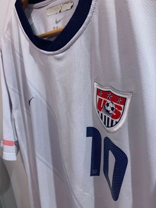 2010 World Cup USA Landon Donovan Soccer Away Jersey Shirt USMNT Large w Patch 4