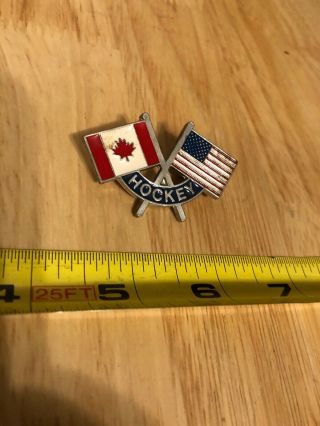 Usa Canada Hockey Pin