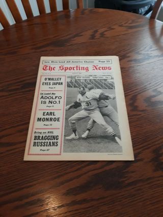 March 9,  1968 - The Sporting News - Dick Hughes Of The St.  Louis Cardinals