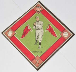 1914 B18 Felt Blanket John Hummel,  Brooklyn Dodgers/robins N.  L.  Bright Colors