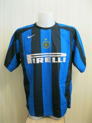 Inter Milan 2005/2006 Home Sz L Internazionale Nike Shirt Jersey Maglia Maillot