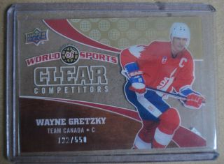 2010 Upper Deck World Of Sports Wayne Gretzky Clear Competitors 