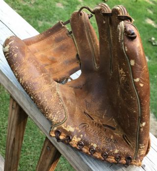 Mickey Mantle Vintage Rawlings Baseball Glove Mm9 Pro Design Triple Crown Winner