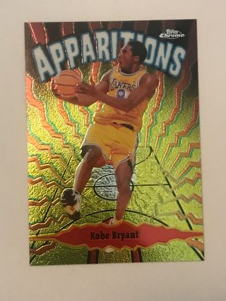 1998 - 99 Topps Chrome Kobe Bryant Apparitions Insert La Lakers.