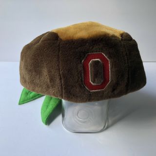Ohio State Buckeyes Buckeye Nut And Leaf Hat Osu Plush Brutus Mascot Cap