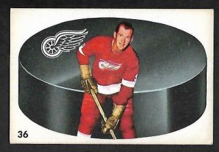 1962 - 63 Parkhurst Nhl Hockey 36 Warren Godfrey,  Detroit Red Wings