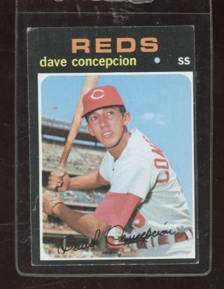 1971 Topps 14 Dave Concepcion Rc - Cincinnati Reds - Ex