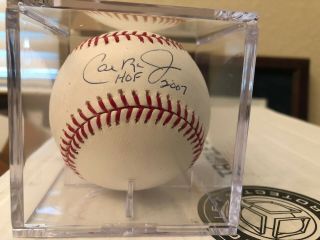 Orioles Hall Of Famer Cal Ripken,  Jr.  Signed Baseball With Hof 2007 - Ironclad