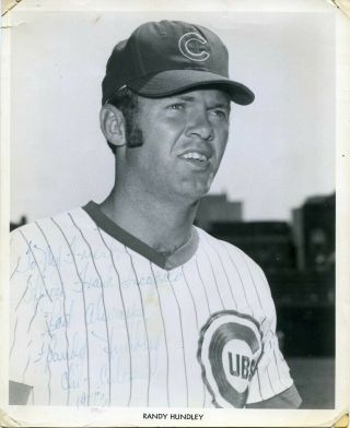 Randy Hundley Chicago Cubs Autographed 8 X 10 Photo Signed News Photograph
