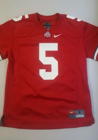Nike Ohio State Buckeyes Red 5 Football Jersey Youth Small