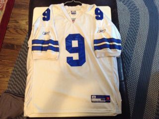 Tony Romo 9 Dallas Cowboys Authentic Sewn Rbk Jersey Sz 52 (xxl) - Cool
