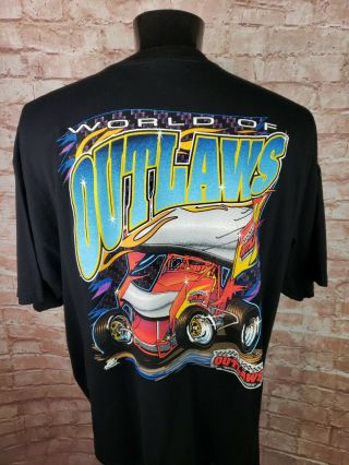 Nwot 3xl Xxxl World Of Outlaws Sprint Series Racing Car T - Shirt 2004 2 Sided
