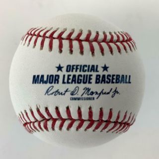 Harold Baines Signed OML Hall of Fame Baseball Inscribed 