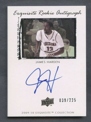 2009 - 10 Ud Exquisite 74 James Harden Thunder Rc Rookie 39/225
