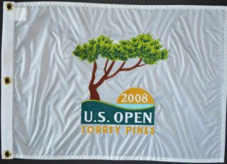 2008 Us Open At Torrey Pines Pin Flag Tiger Woods Grand Slam Pga Ryder British