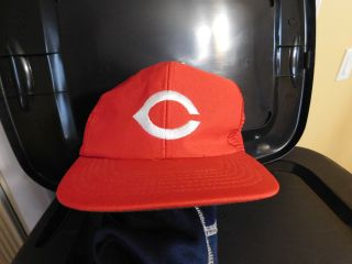 Pre - Owned Mlb Cincinnati Reds Meshback Snapback Hat Size M/l