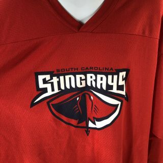 South Carolina StingRays 2010 Season Ticket Holder CCM Red Hockey Jersey 2XL 2