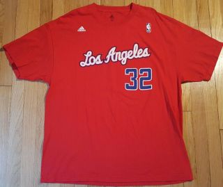 Adidas Blake Griffin Shirt Xxl Red Los Angeles Clippers Nba Basketball Jersey 32