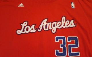 Adidas BLAKE GRIFFIN shirt XXL red Los Angeles Clippers NBA basketball jersey 32 2