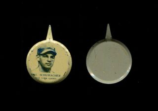 1938 Pm8 Our National Game Pin Hal Schumacher York Giants