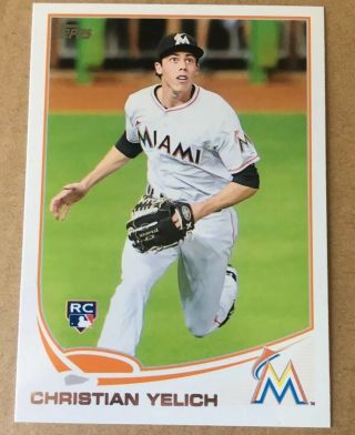 Christian Yelich Rc 2013 Topps Update Rookie Us290