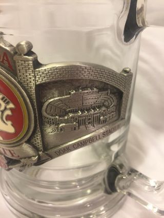 Florida State Seminoles Alumni Heavy Pewter Medallion Glass Beer Mug FSU NOLES 3