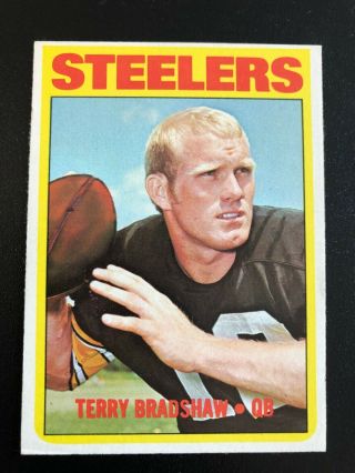 1972 Topps Football Card - 150 Terry Bradshaw Hofer,  Exmt,