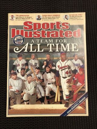 Sports Illustrated October 9,  2006 All Time All - Star Team