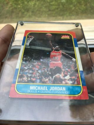 1986 - 1987 Fleer Michael Jordan Rookie 57 Holy Grail Of The NBA 10