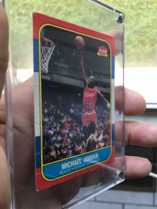 1986 - 1987 Fleer Michael Jordan Rookie 57 Holy Grail Of The NBA 3