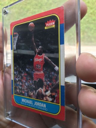 1986 - 1987 Fleer Michael Jordan Rookie 57 Holy Grail Of The NBA 4