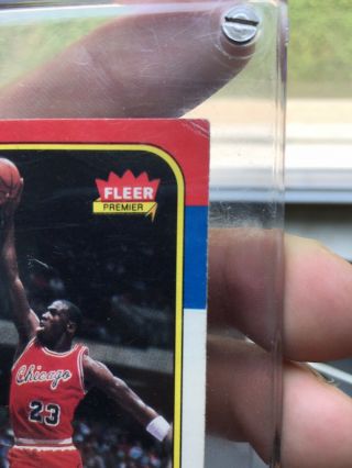 1986 - 1987 Fleer Michael Jordan Rookie 57 Holy Grail Of The NBA 6