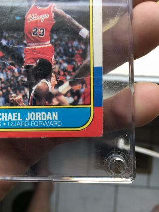 1986 - 1987 Fleer Michael Jordan Rookie 57 Holy Grail Of The NBA 8