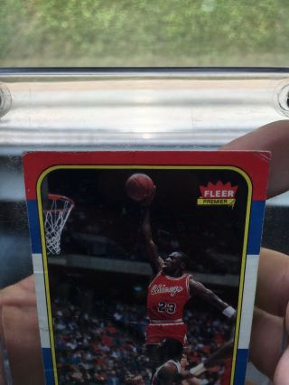 1986 - 1987 Fleer Michael Jordan Rookie 57 Holy Grail Of The NBA 9