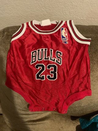 Michael Jordan Toddler Champion Jersey Chicago Bulls Infant Newborn Red Nba Mj