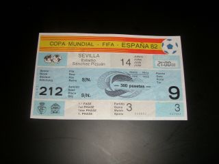 Fifa World Cup 1982 Ticket Game 3,  18