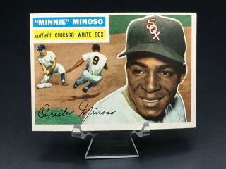 1956 Topps Baseball Minnie Minoso (gray Back) Ex - Mt/nm 125 Chicago White Sox