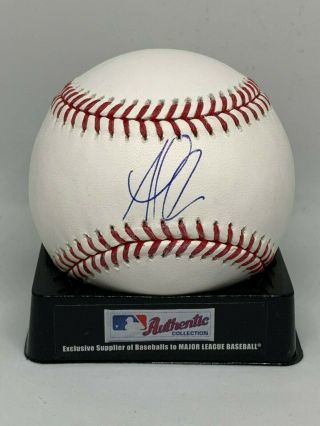 Ozzie Albies Signed Auto Autographed Rawlings Romlb Baseball Jsa Braves