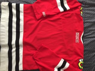 Chicago Blackhawks CCM Red Home Jersey Mens Medium 2