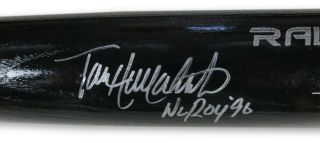 Todd Hollandsworth Signed Autographed Rawlings Bat Black Dodgers " Nl Roy 86 " Jsa
