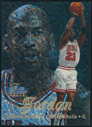 1997 - 98 Flair Showcase Michael Jordan Row 1 Grace Card 1 Nrmt Chicago Bulls
