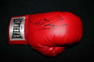 Larry Holmes Single Signed Everlast Boxing Glove Psa/dna